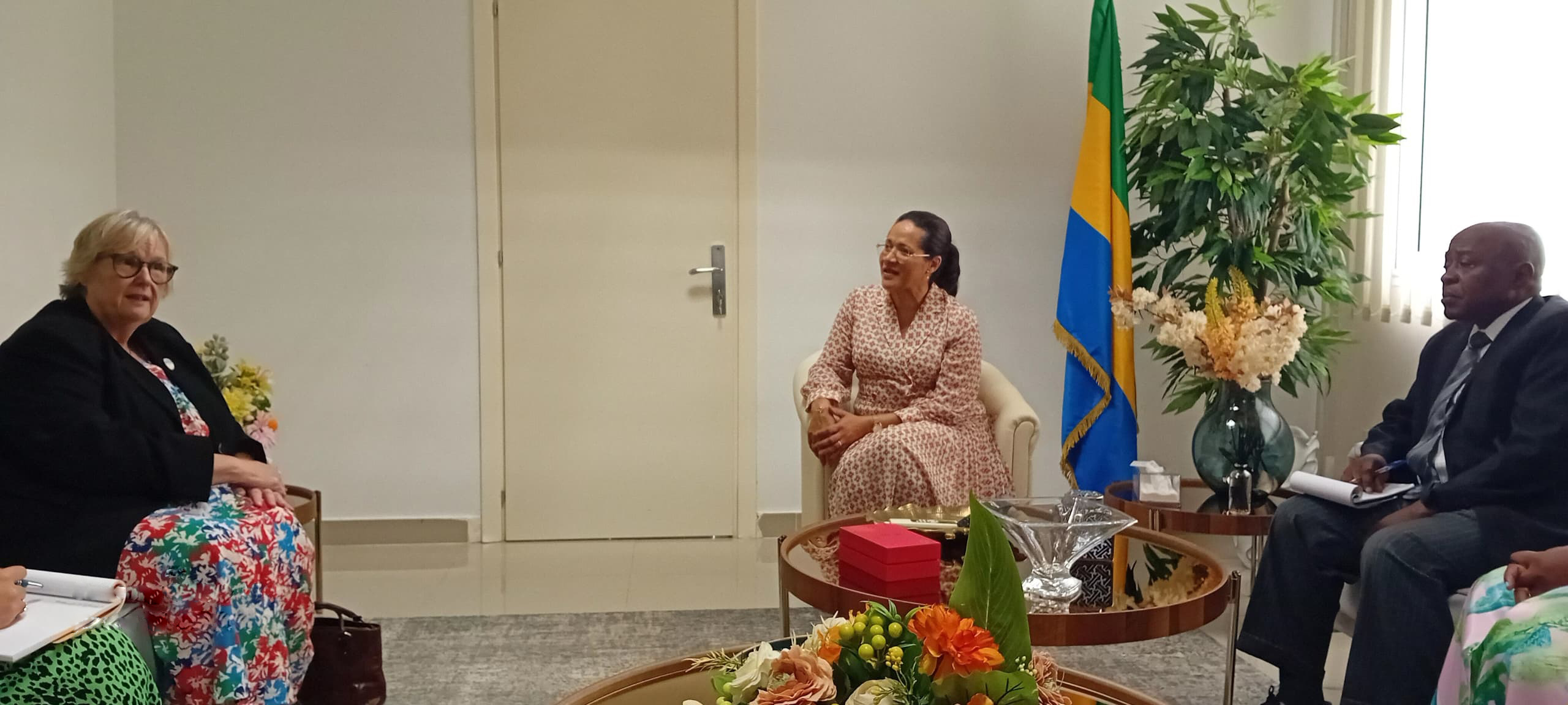 Agenda de la Transition : Murielle Minkoue reçoit le Haut-Commissaire britannique accréditée au Gabon; Credit: 